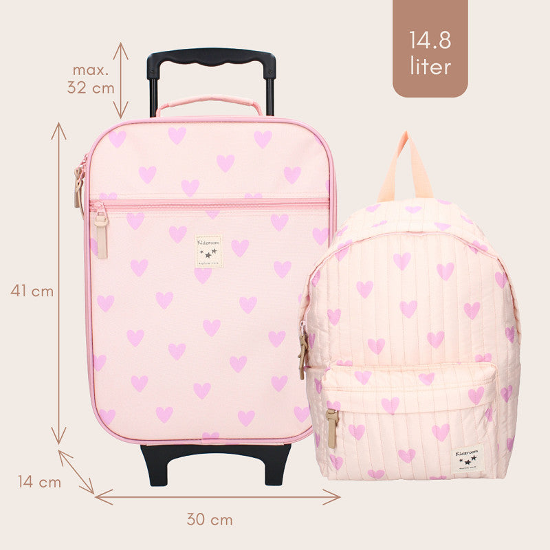 Trolley koffer - Magical Meadows hearts