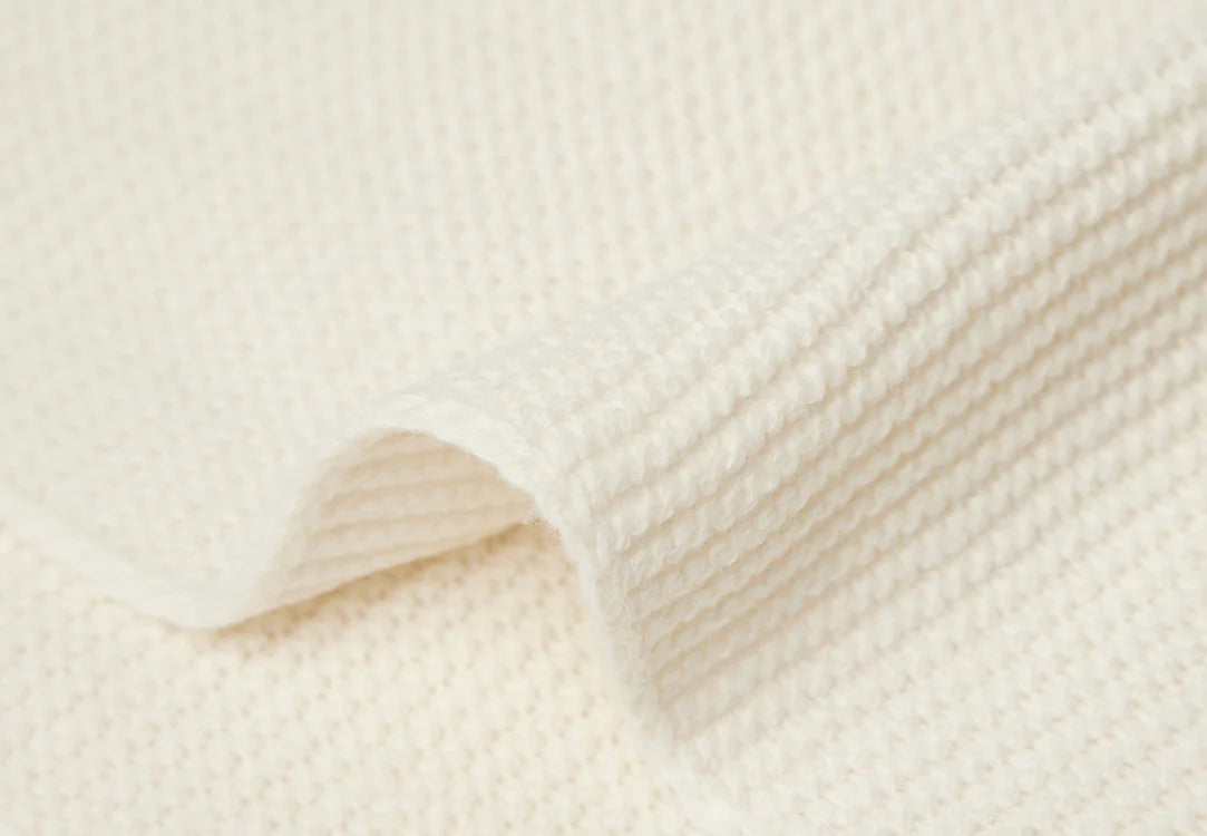 Deken Basic Knit - Ivory - jollein