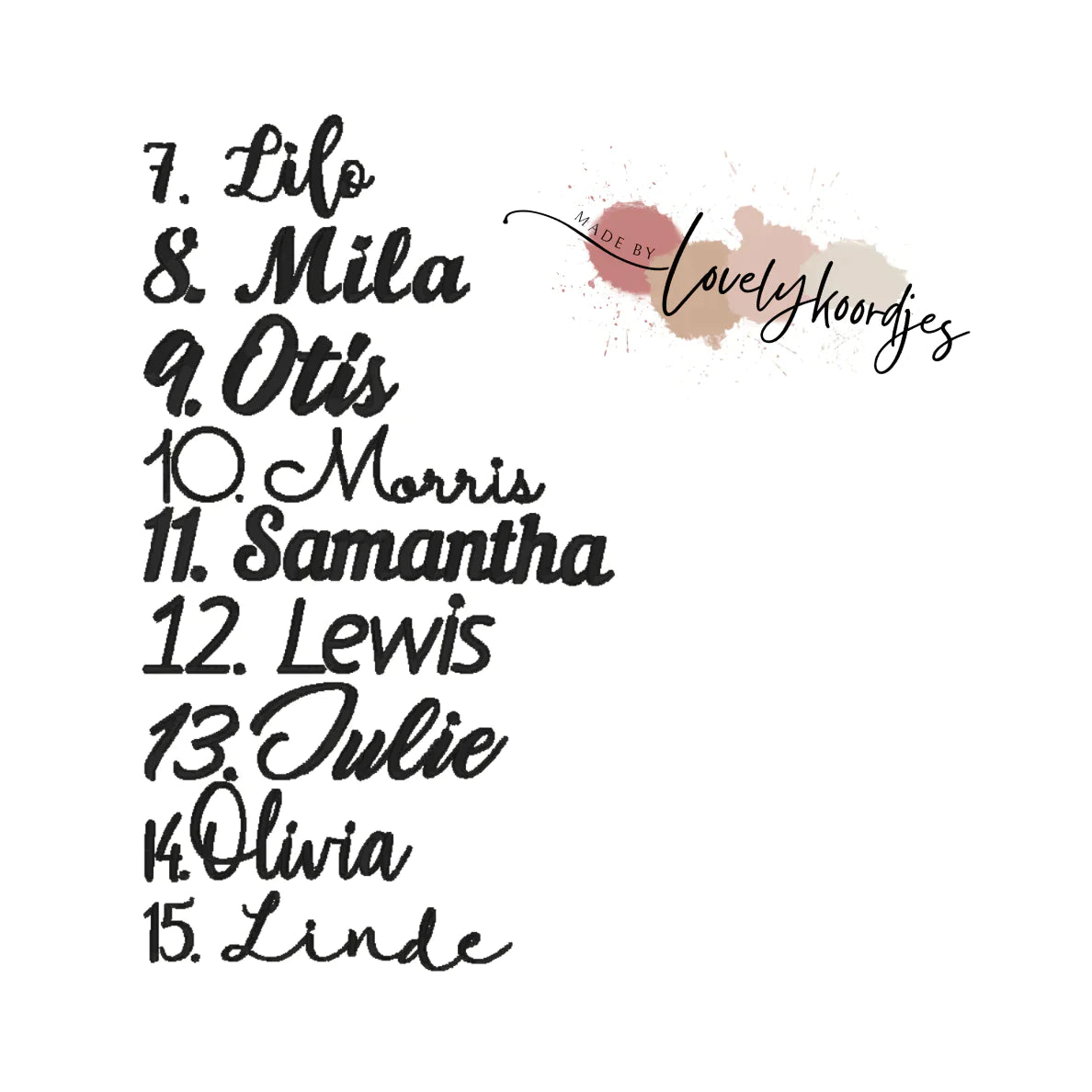 MOS GROEN RABBIT RICHIE MUSICAL - met naam