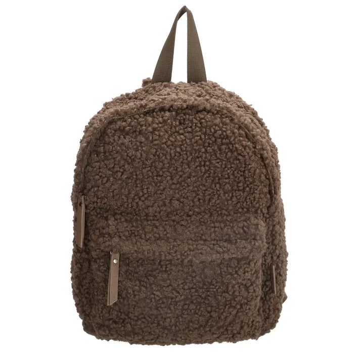 RUGZAKJE - TEDDY - DARK TAUPE