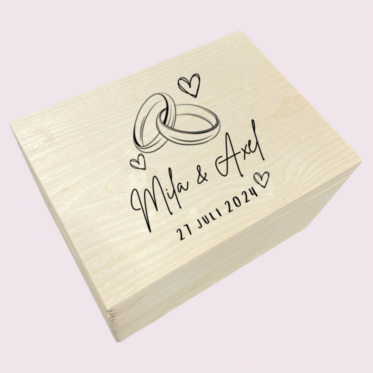 Memorybox met naam - Large - huwelijk