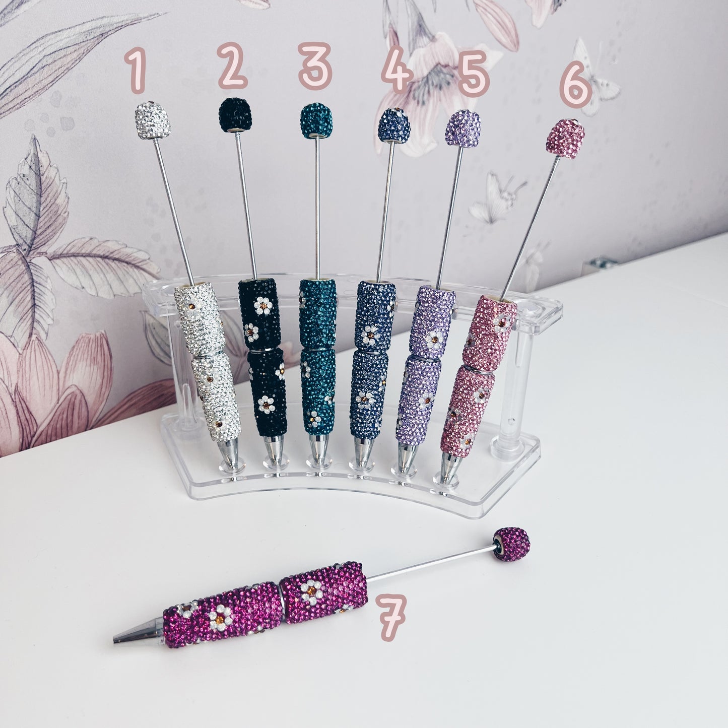 CUSTOM LIVE - sparkle flower pen
