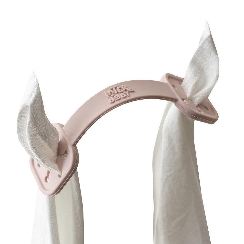 Slab Houder met Halsjes - Silicone - Donker roze
