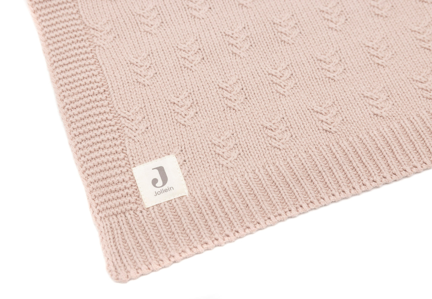 Jollein Grain Knit Wiegdeken - Wild Rose