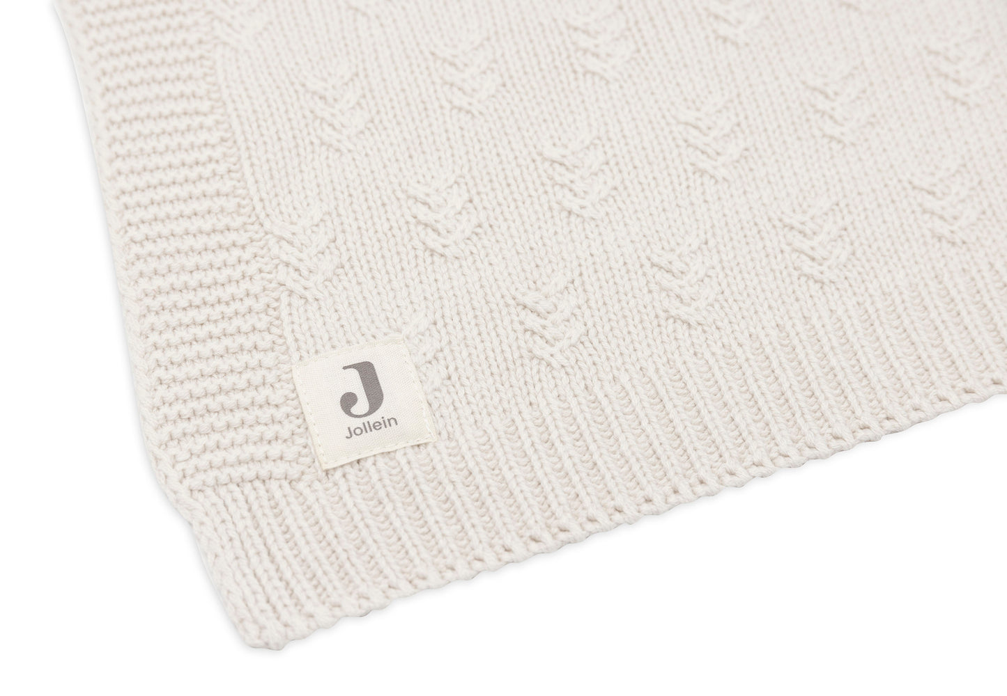 Jollein Grain Knit Ledikantdeken - Oatmeal
