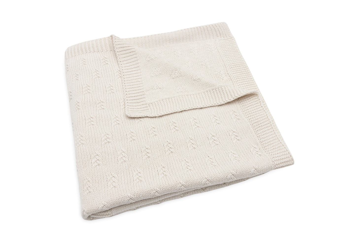 Jollein Grain Knit Ledikantdeken - Oatmeal