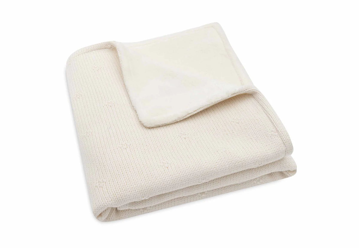 Deken - Cosy Knit - Velvet - jollein - Ivory