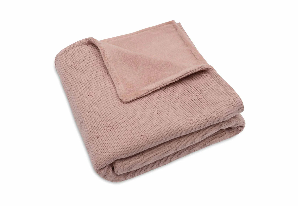 Deken - Cosy Knit - Velvet - jollein - wild rose