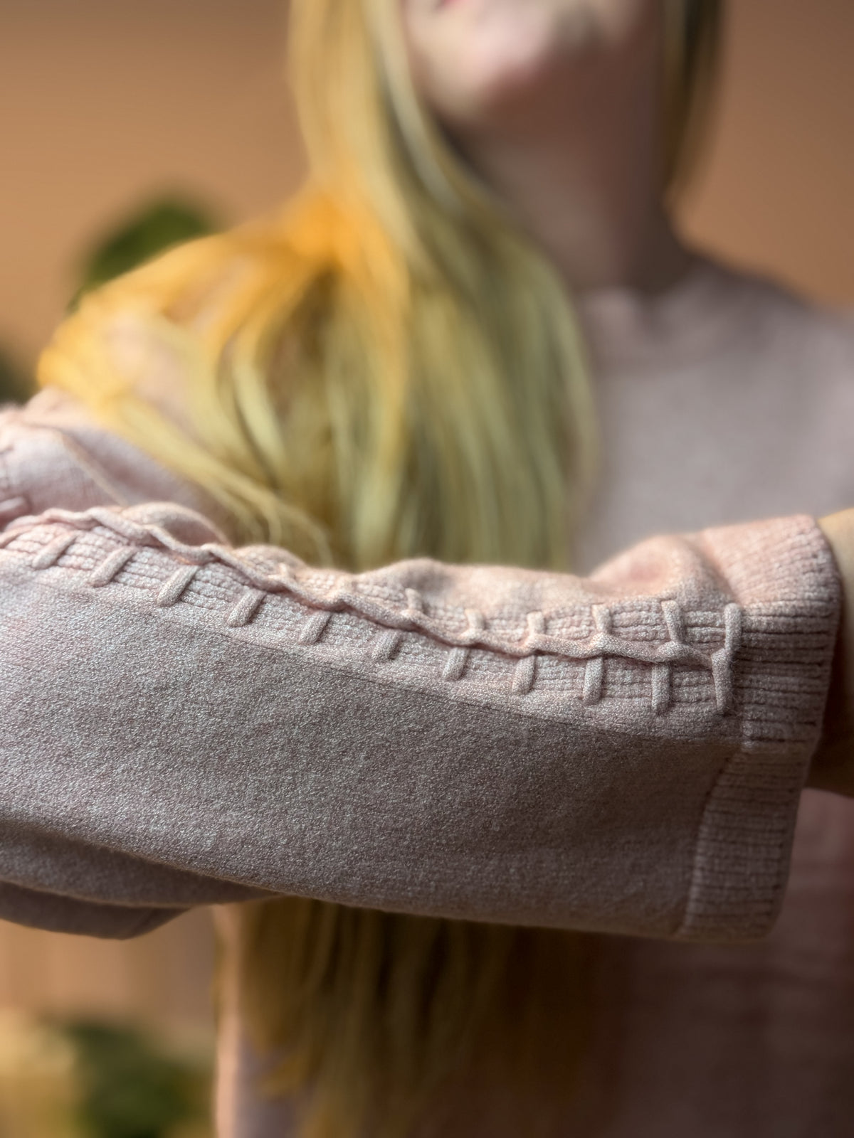 sweater - pink knots