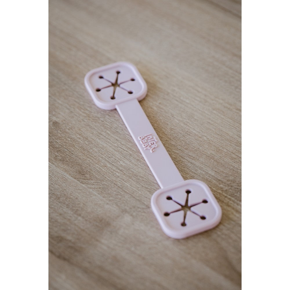 Slab Houder met Halsjes - Silicone - Donker roze