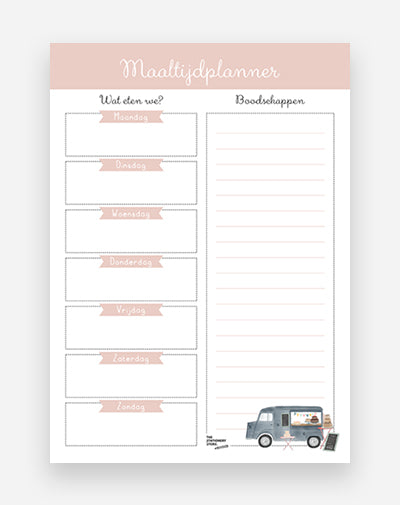 Maaltijdplanner - Happy Camper