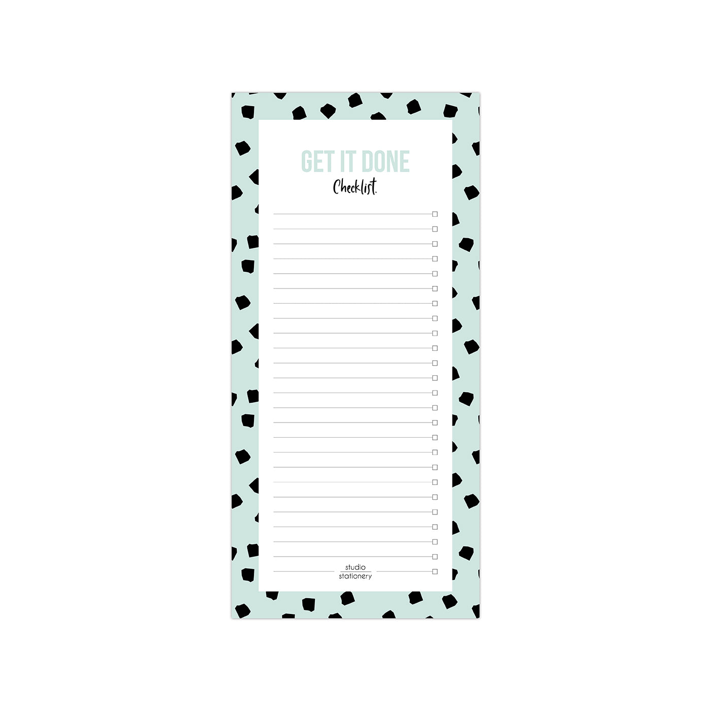Noteblock Checklist Get it done - mint bollen