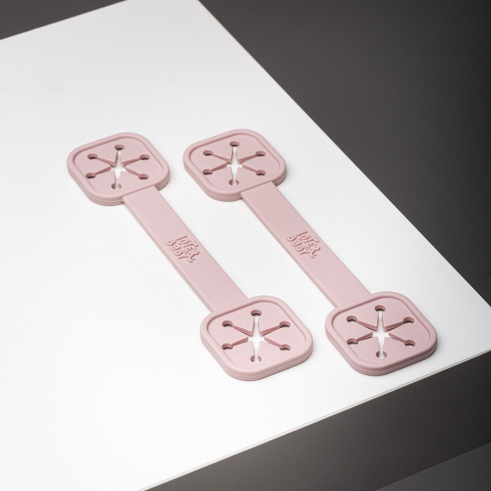 Slab Houder met Halsjes - Silicone - Donker roze