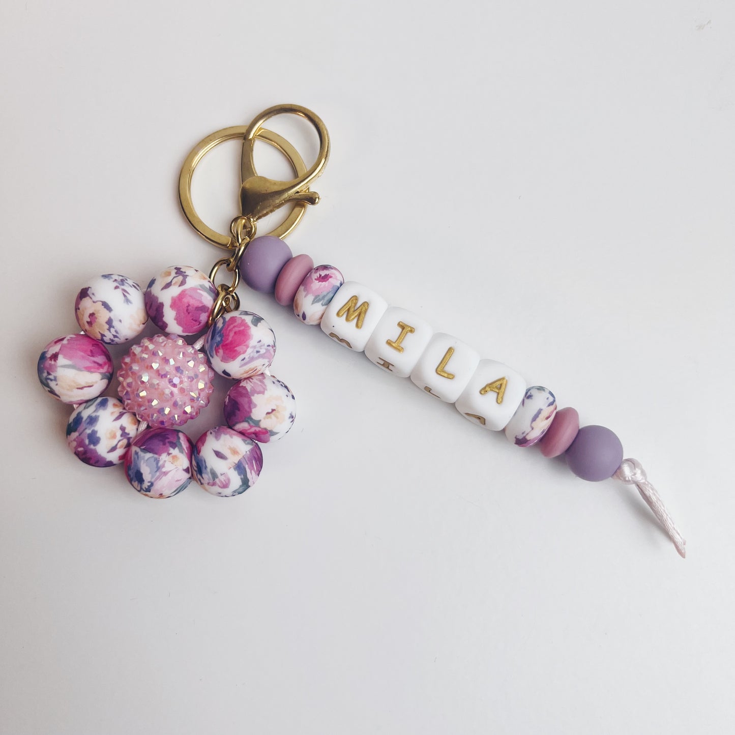 Duo sleutelhanger - purple Blossom