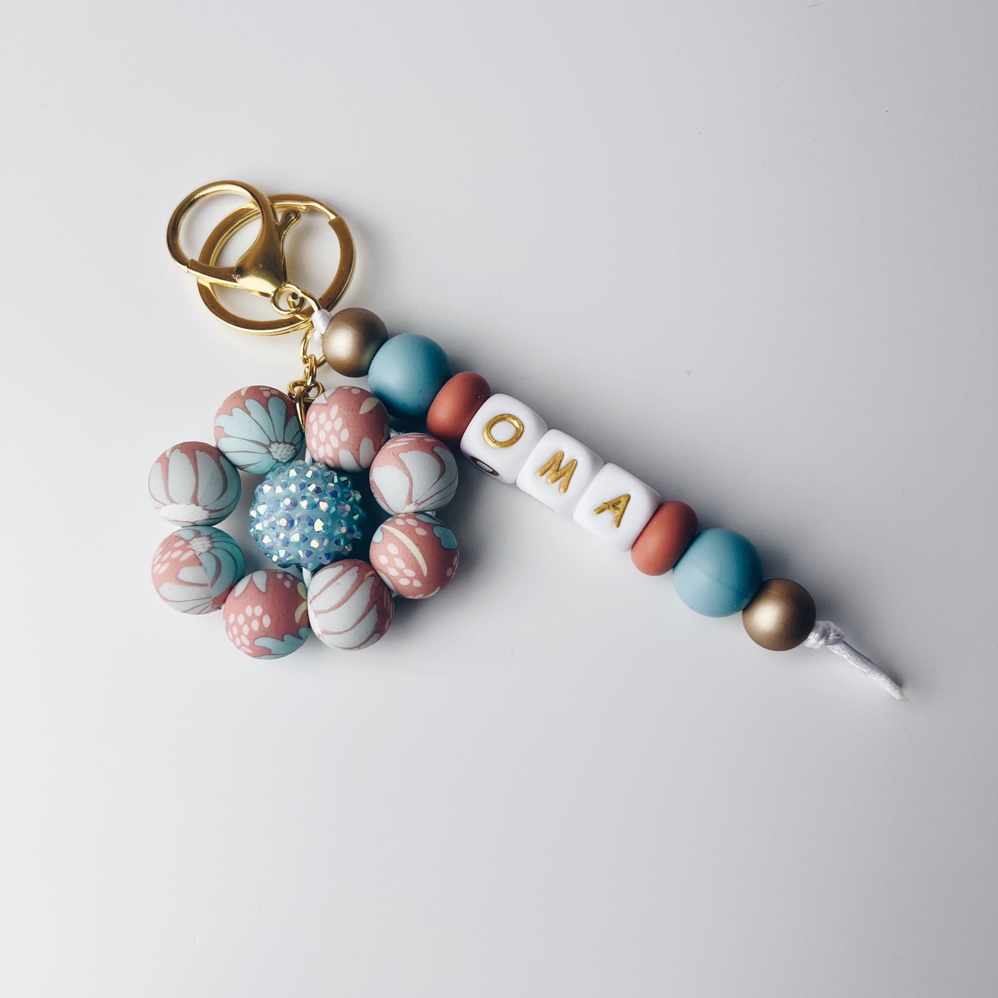 Duo sleutelhanger - boho blue - Sparkle Bloom