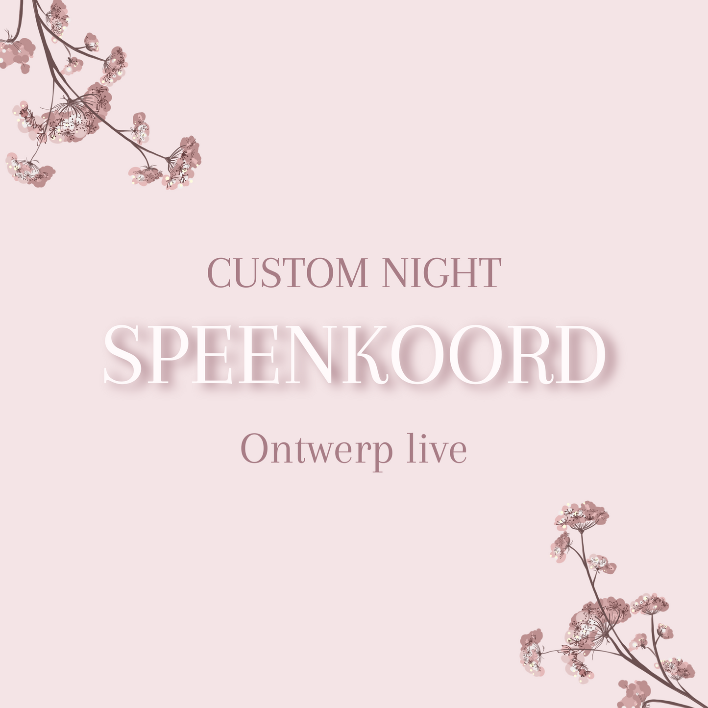 CUSTOM NIGHT - Speenkoord