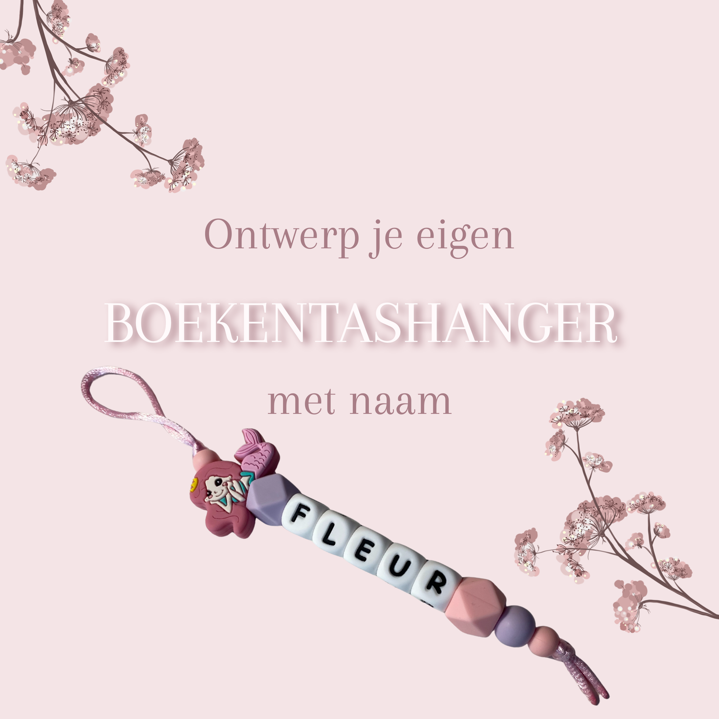 Ontwerp je eigen boekentashanger met naam