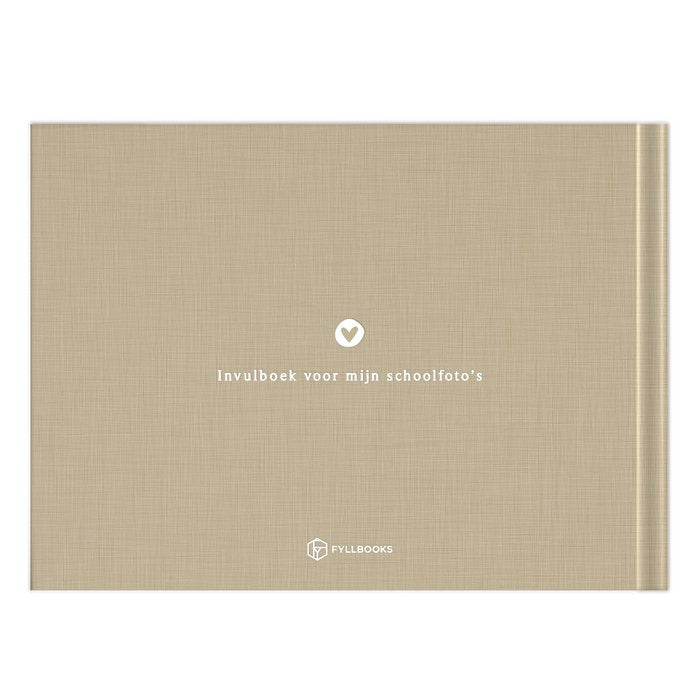 Mijn schoolfotoboek - Linnen Taupe