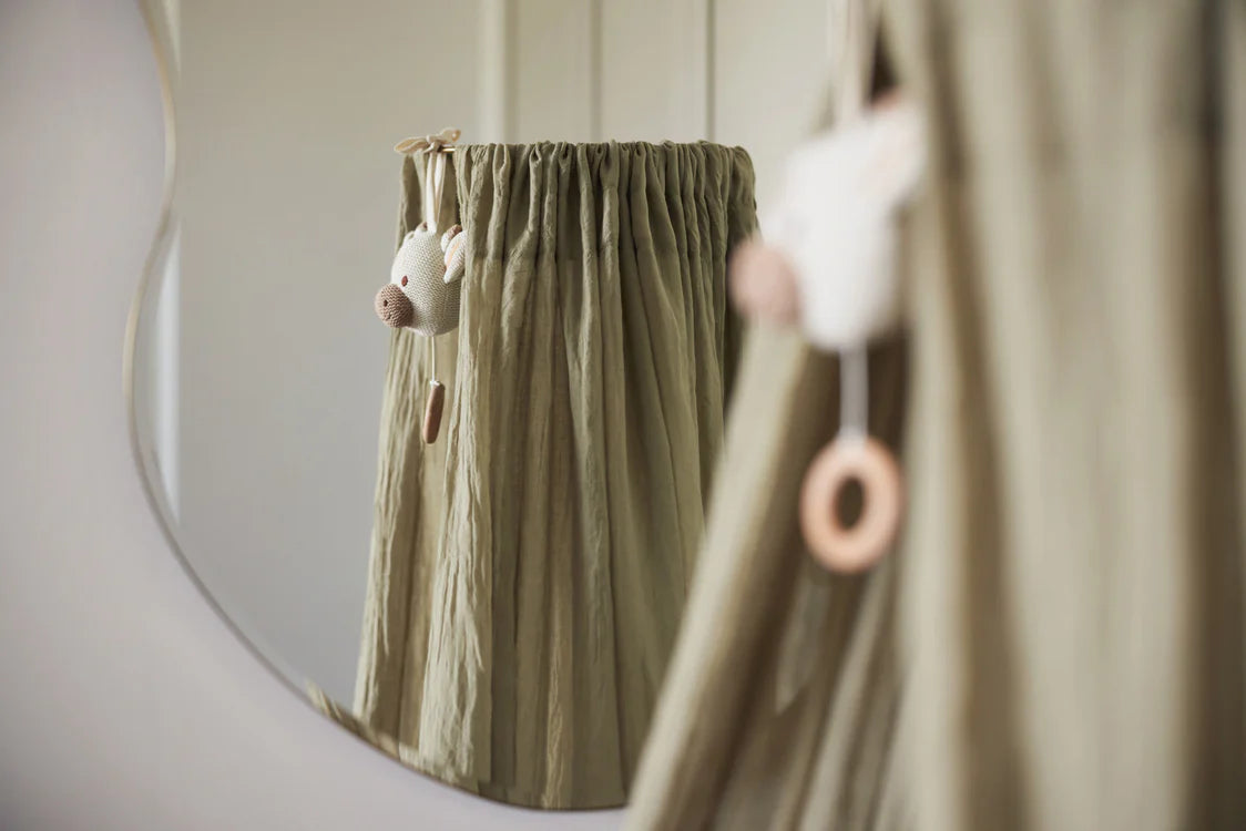 Sluier Vintage 155cm - Olive Green - jollein