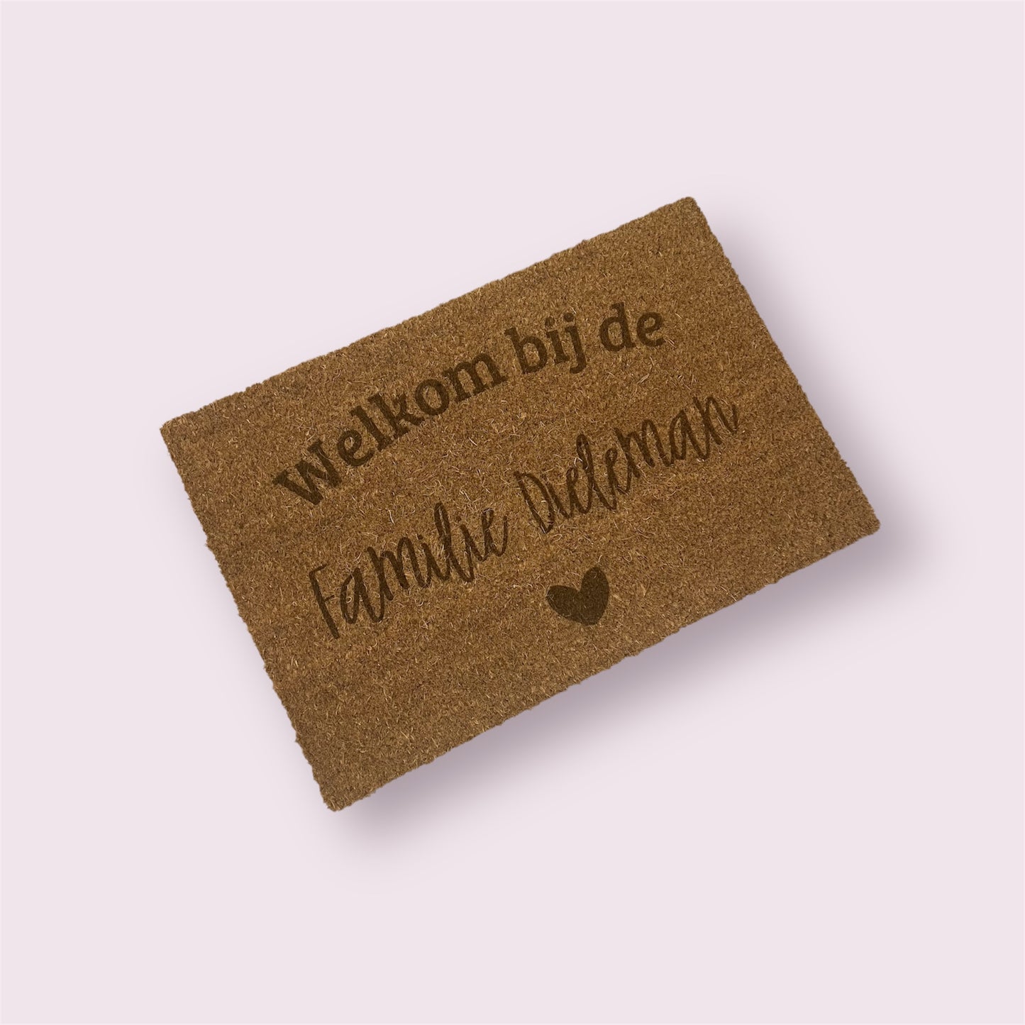 Deurmat gepersonaliseerd met naam