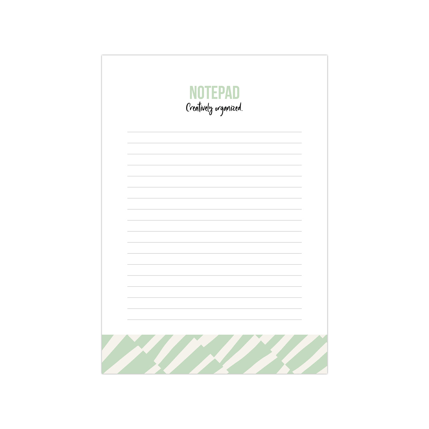 A5 Notepad Bold Lines mint