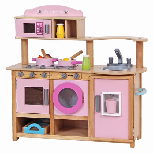 Keuken roze inclusief accessoires - Mentari