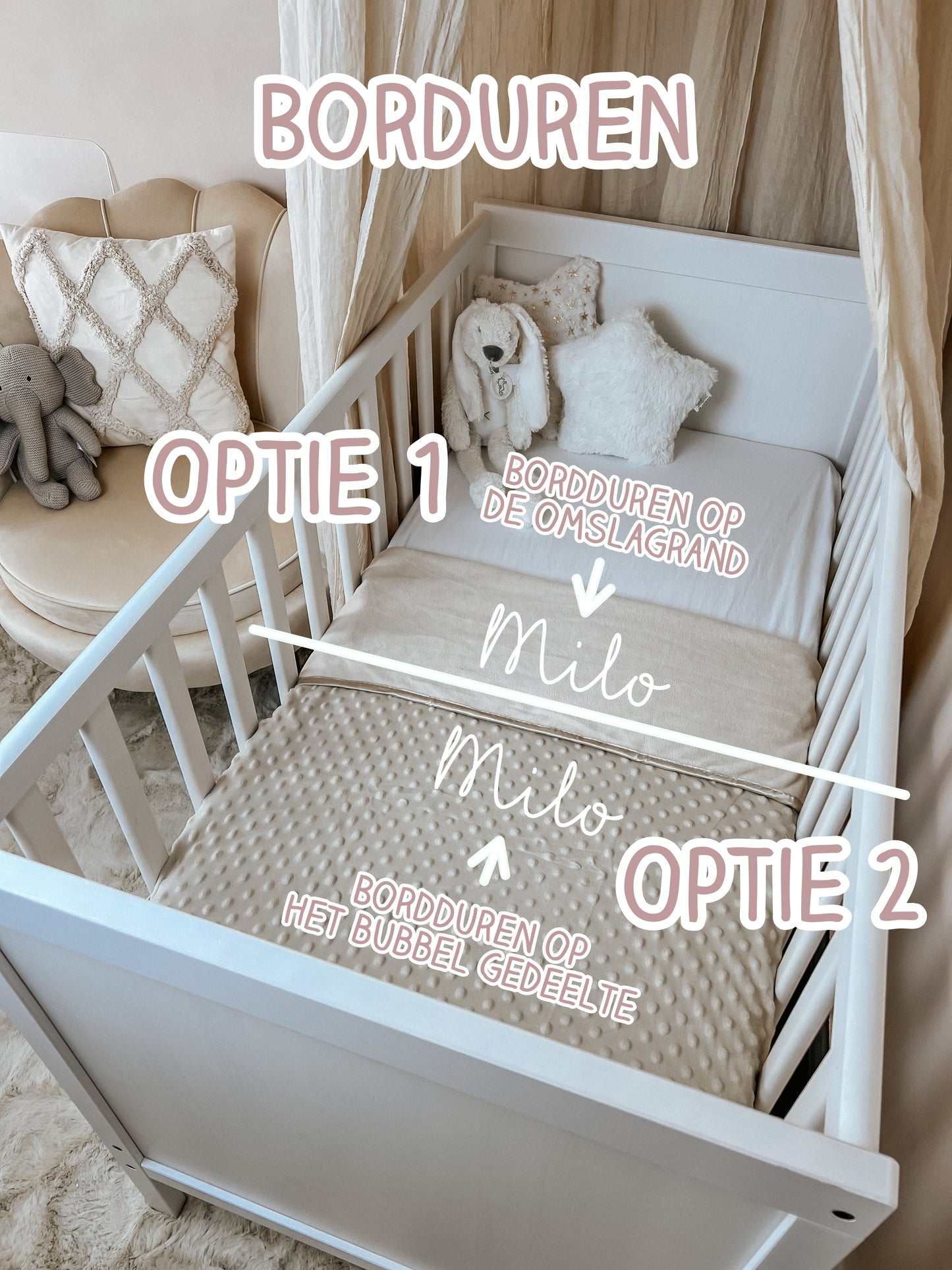 Jollein Grain Knit Wiegdeken - Olive Green