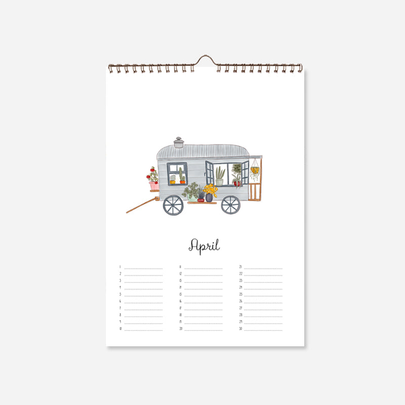 Verjaardagskalender - Happy Camper