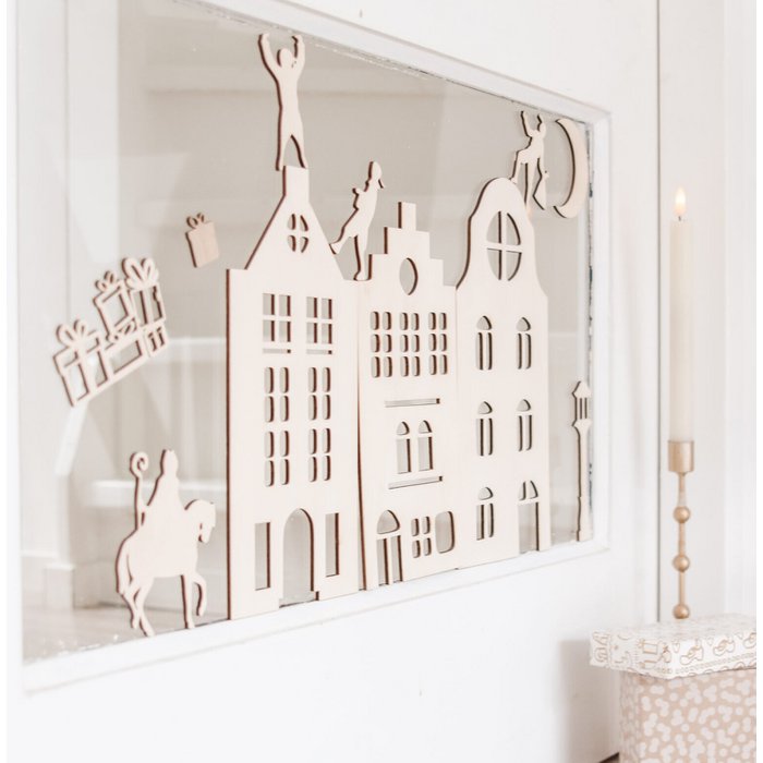 Houten figuurtjes - Sinterklaas