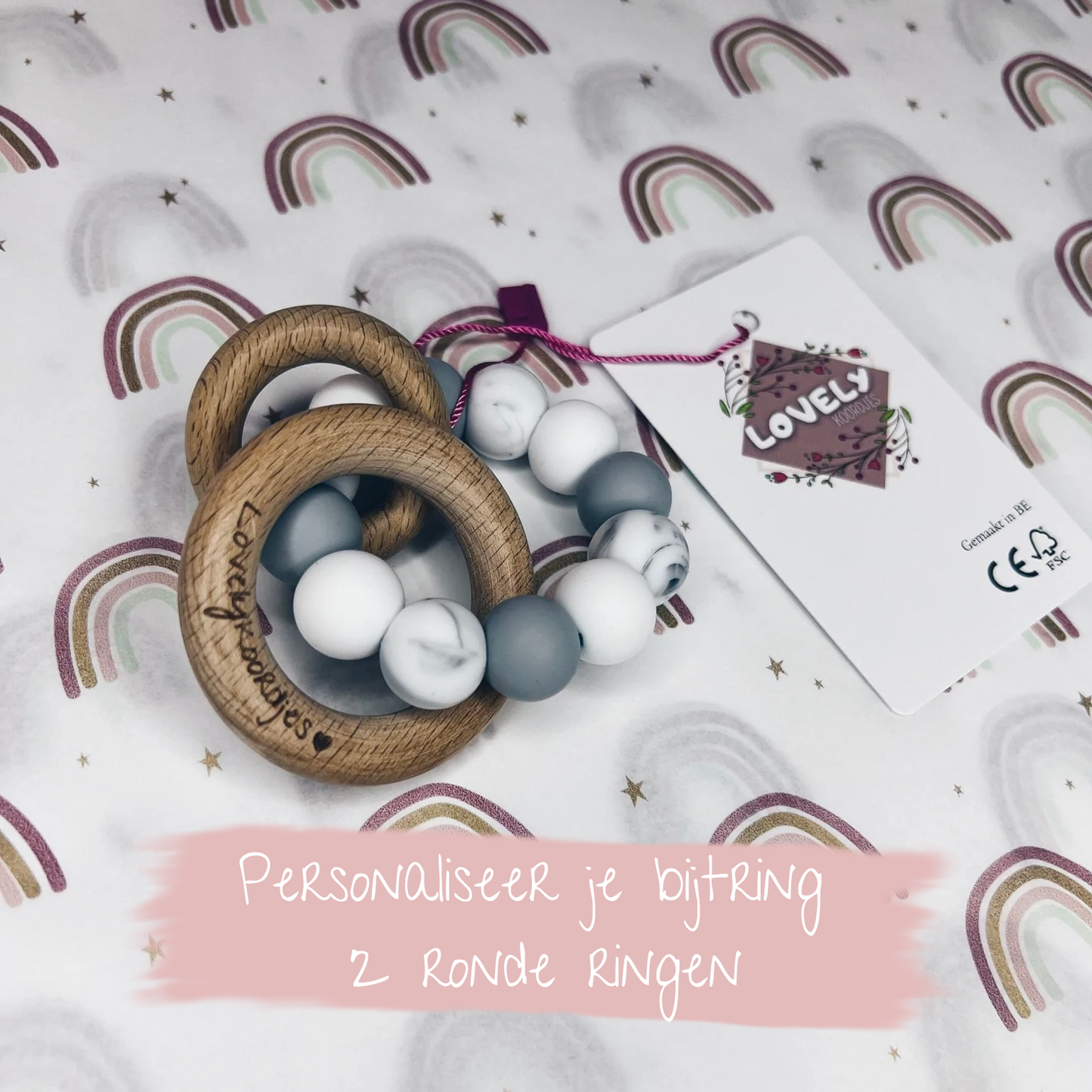 zelf te personaliseren - 2 Ronde ringen