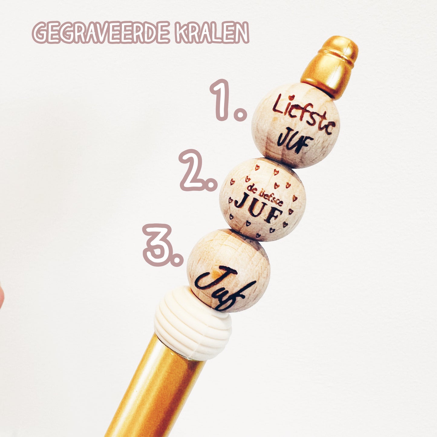 Sleutelhanger - Juf - spring flowers