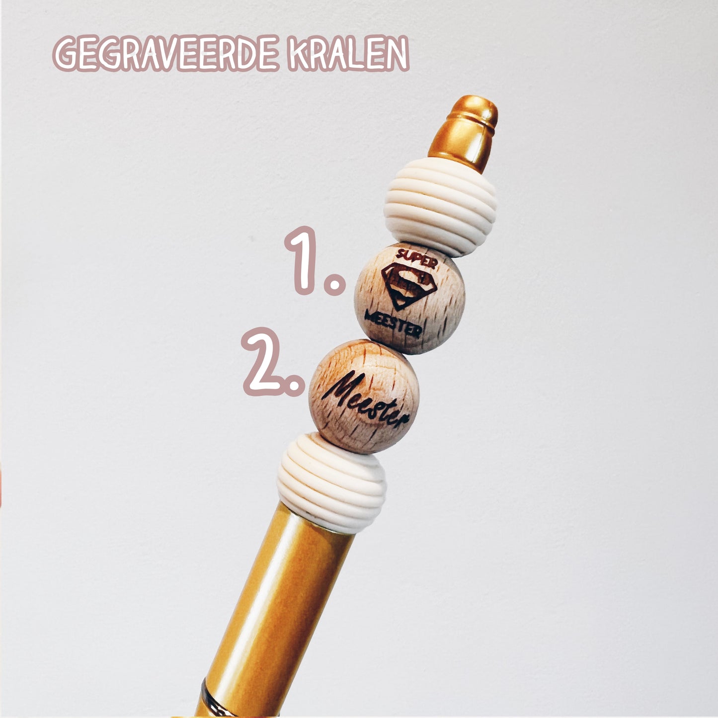 Sleutelhanger - meester - moustache