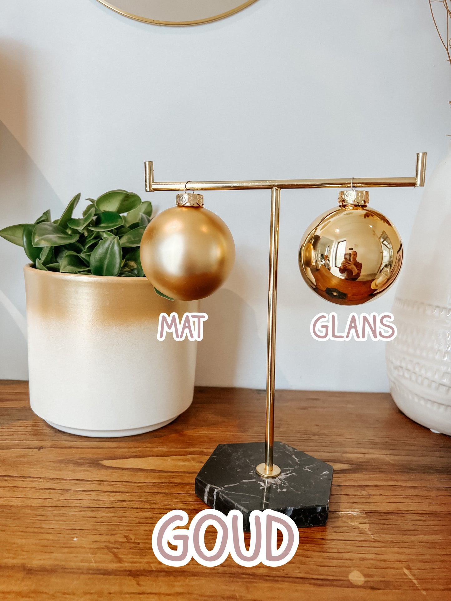 Gepersonaliseerde kerstbal - Groot 7 cm