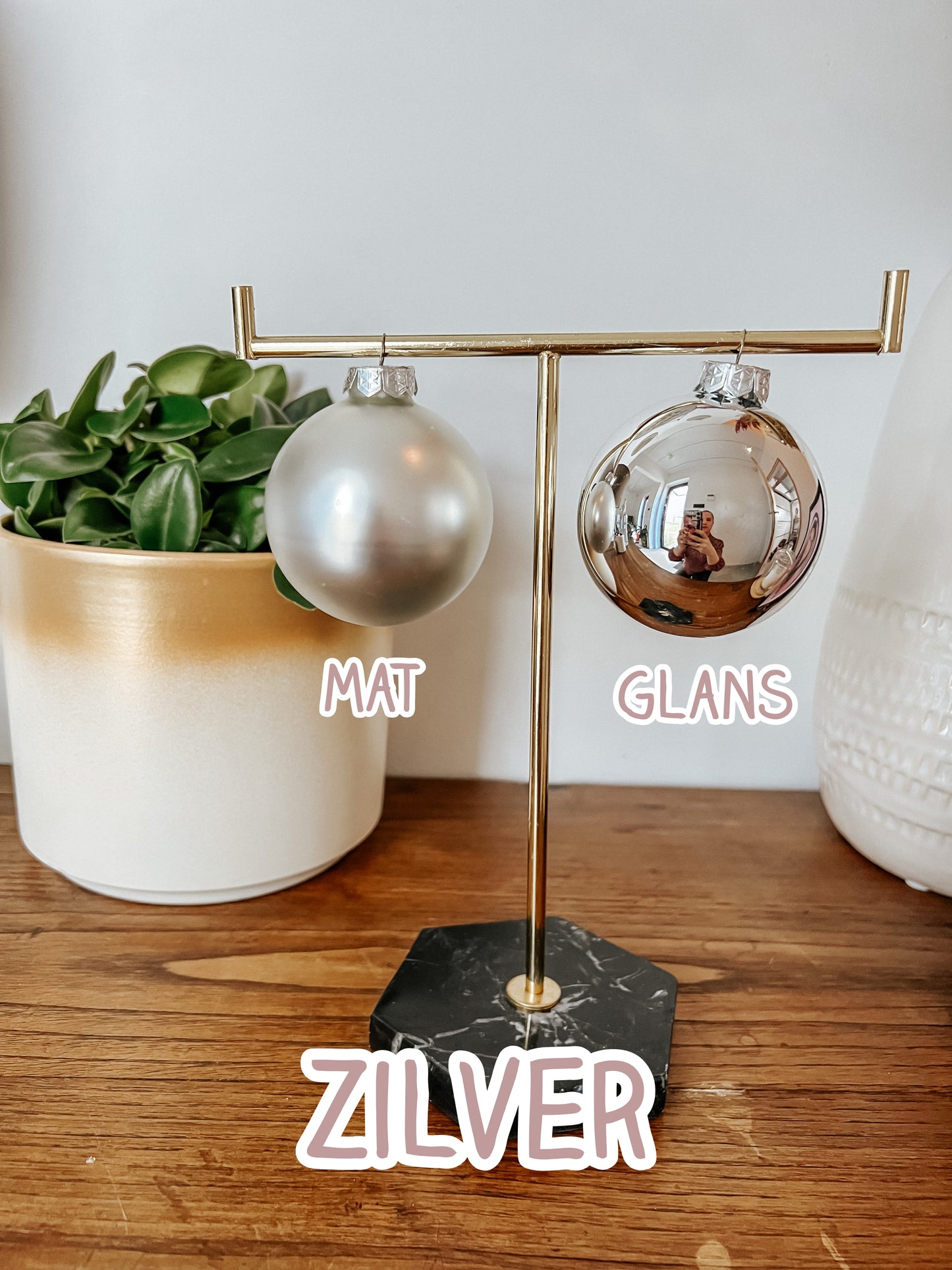 Gepersonaliseerde kerstbal - Groot 7 cm