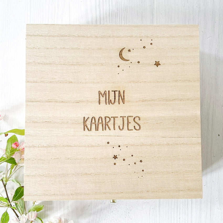 Mijn kaartjes - opbergkist- To remember