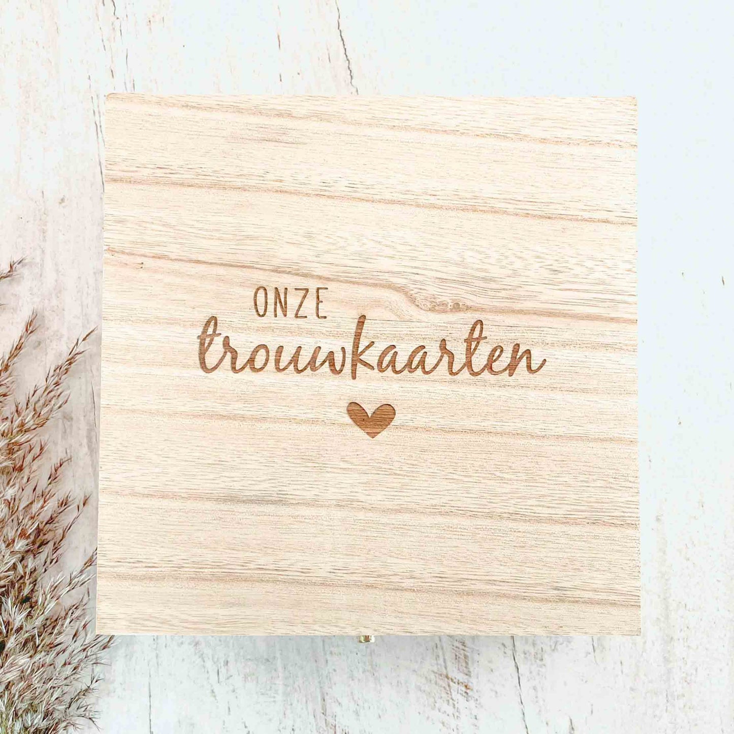 Onze trouwkaarten - opbergkistje - To remember