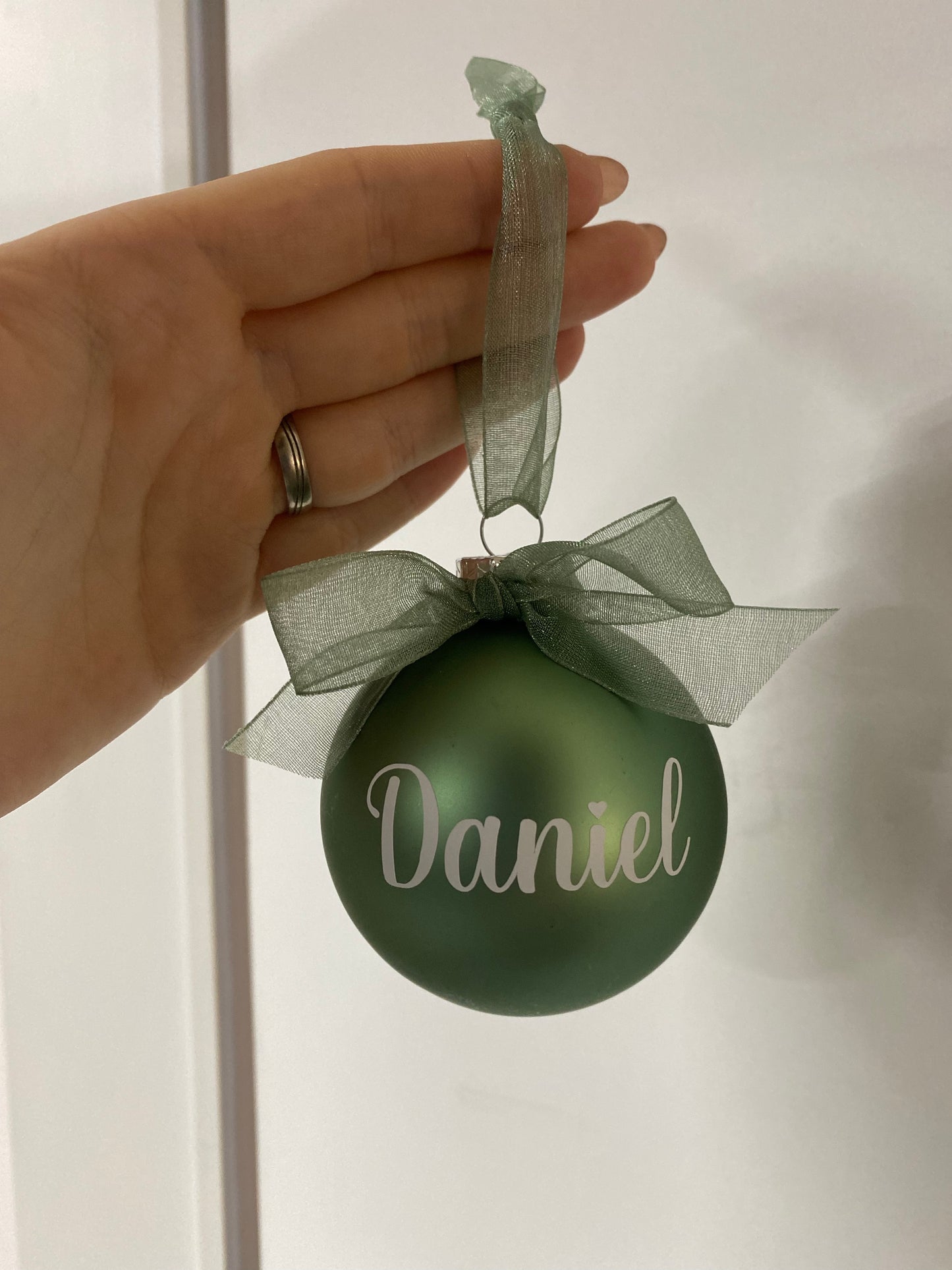 Gepersonaliseerde kerstbal - Groot 7 cm