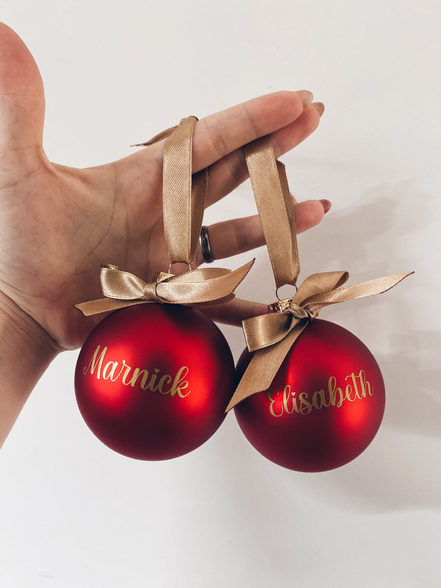 Gepersonaliseerde kerstbal - Groot 7 cm