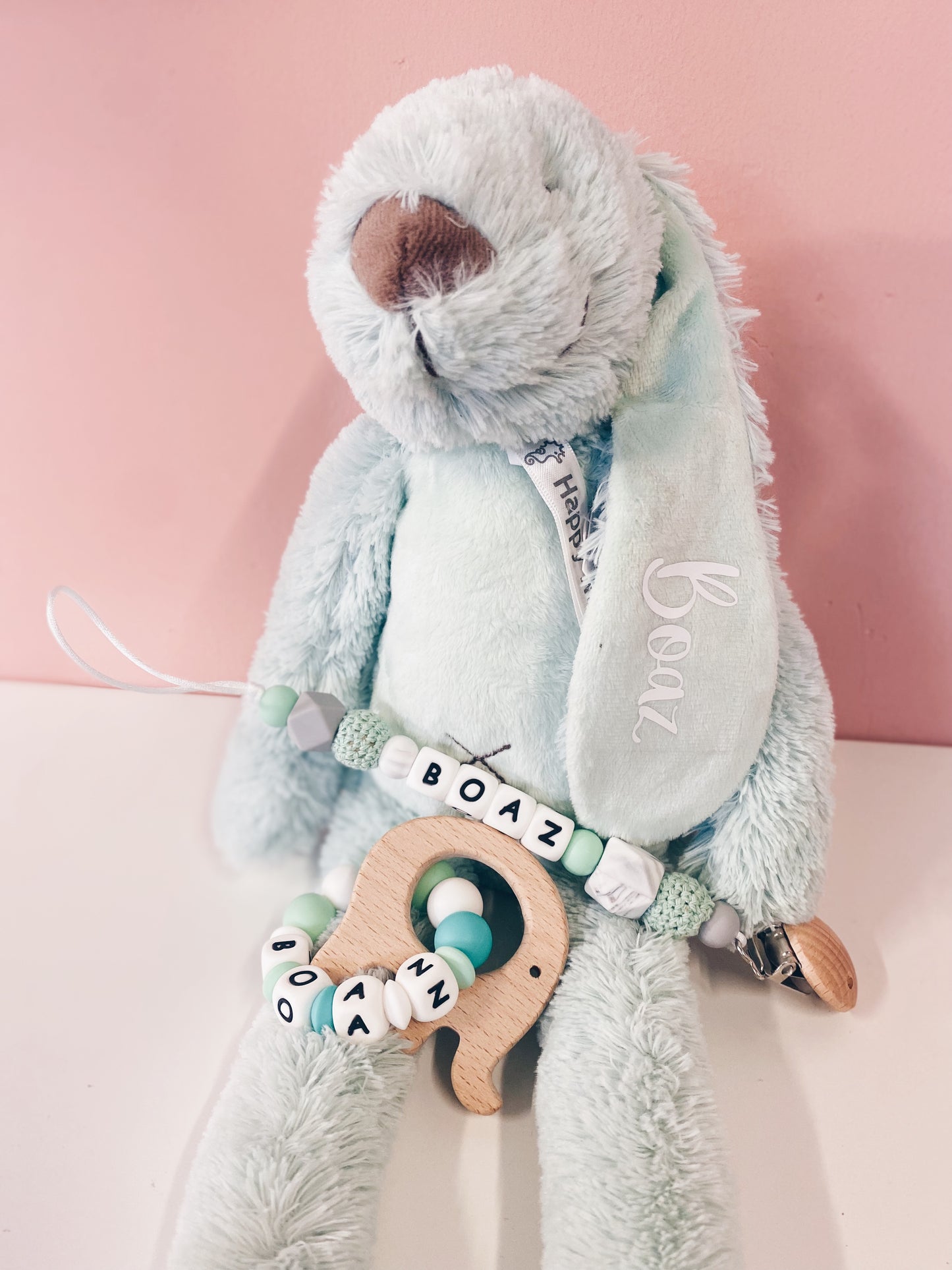 HAPPY HORSE KONIJN RICHIE MET NAAM - Mint