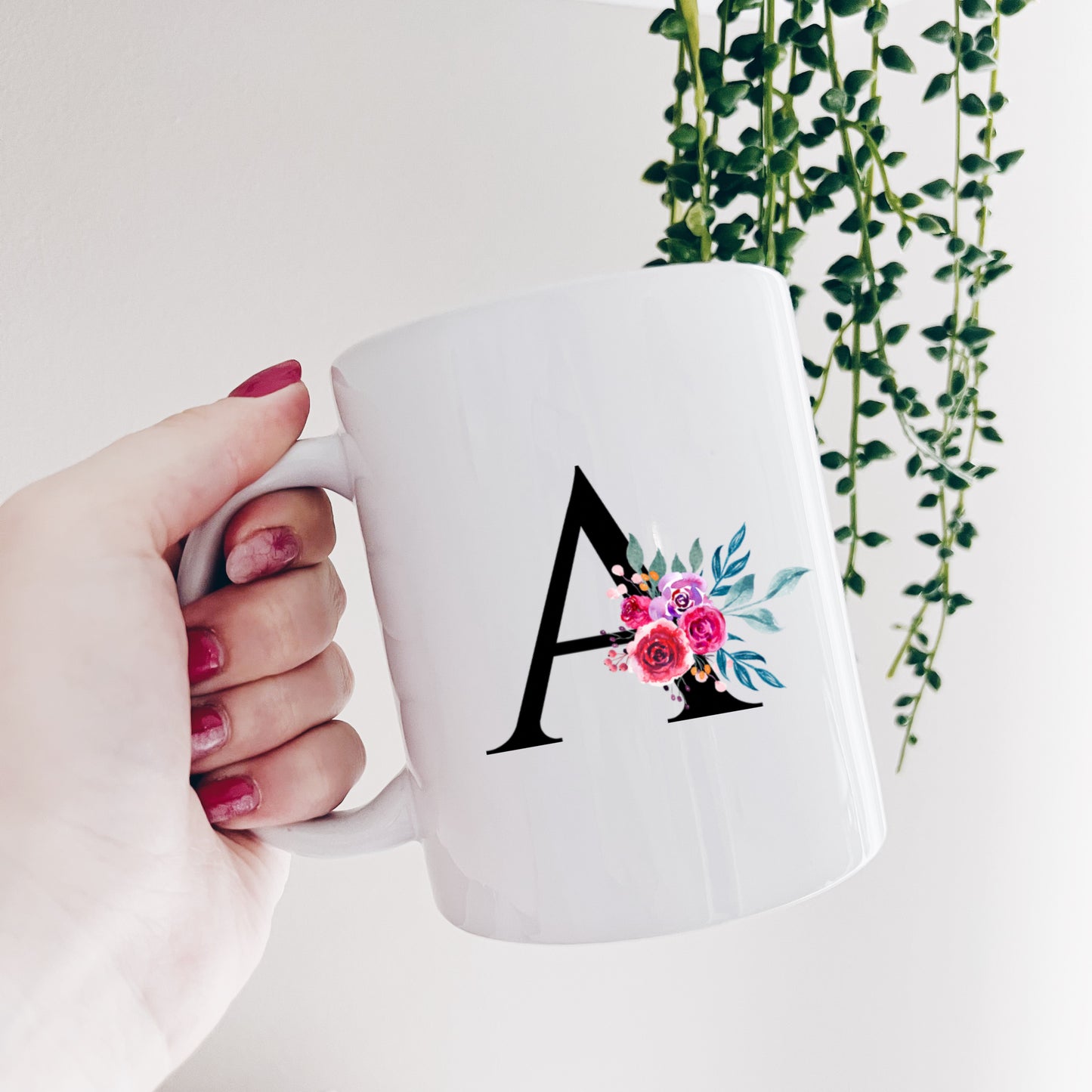 MOK - Black flower - letter mok