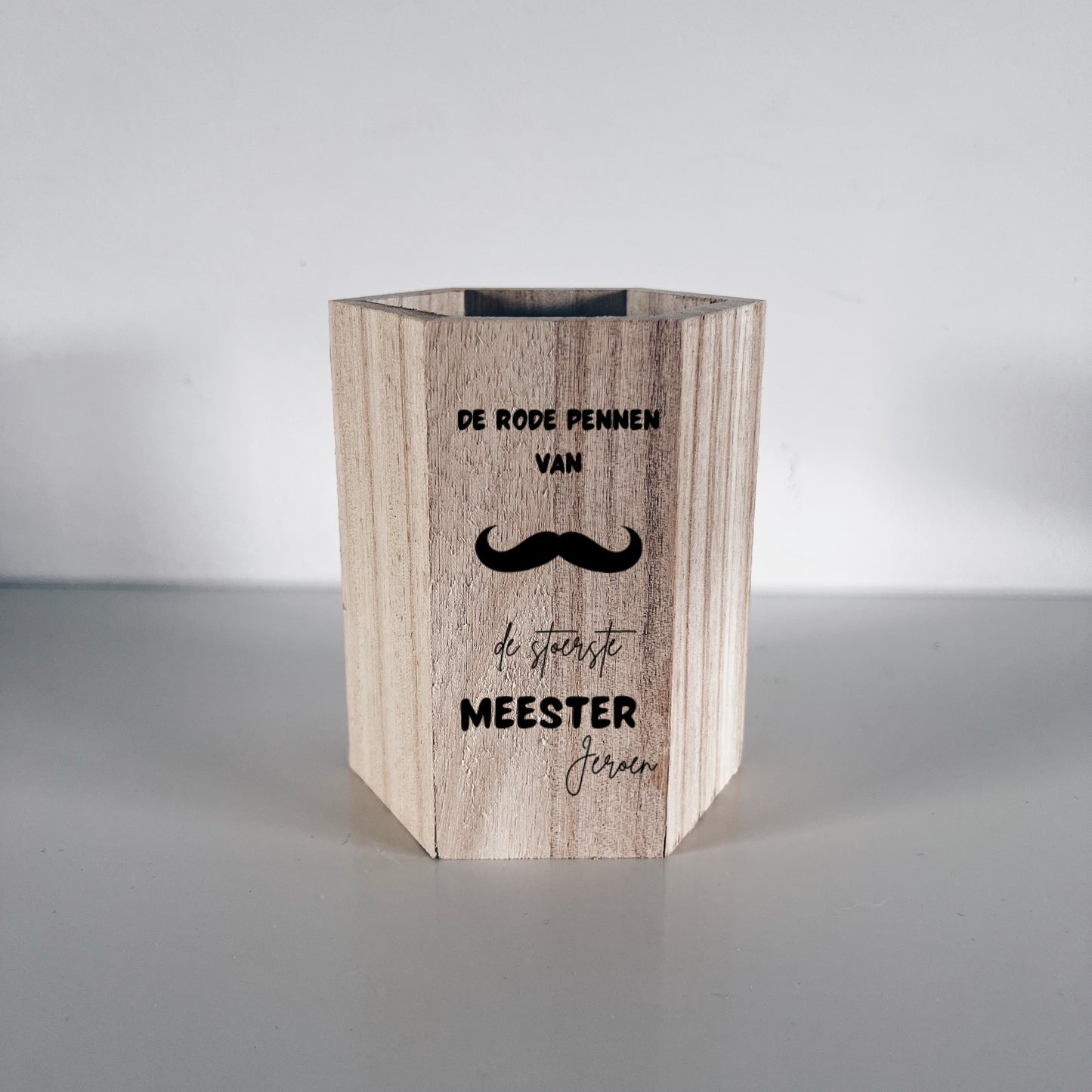 Pennenbakje - Meester - rode pennen