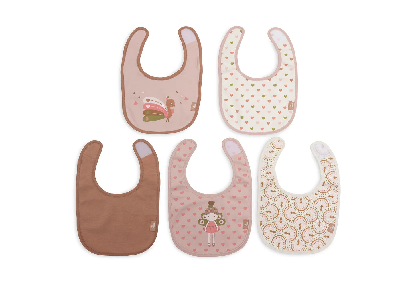 Jollein - Slab Jersey Waterproof - Soft Plumes - 5 Stuks