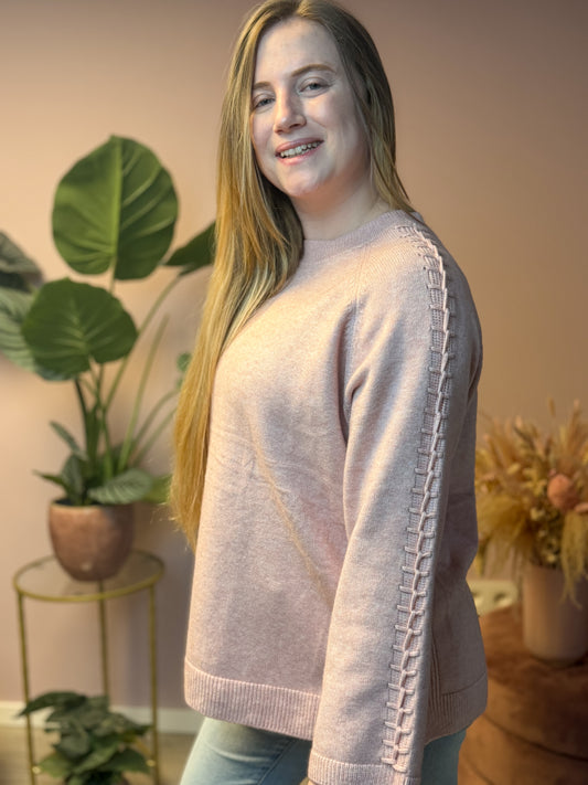 sweater - pink knots