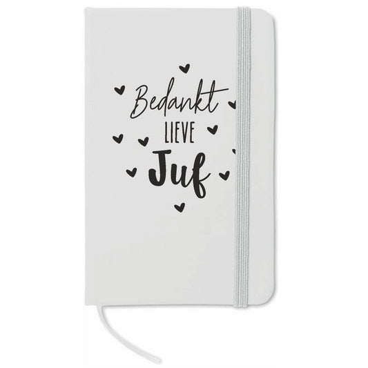 Notitieboekje 'Bedankt lieve juf'