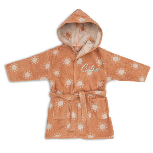 Jollein- Baby Badjas - Jacquard - Light Terra - 12 - 24 maanden