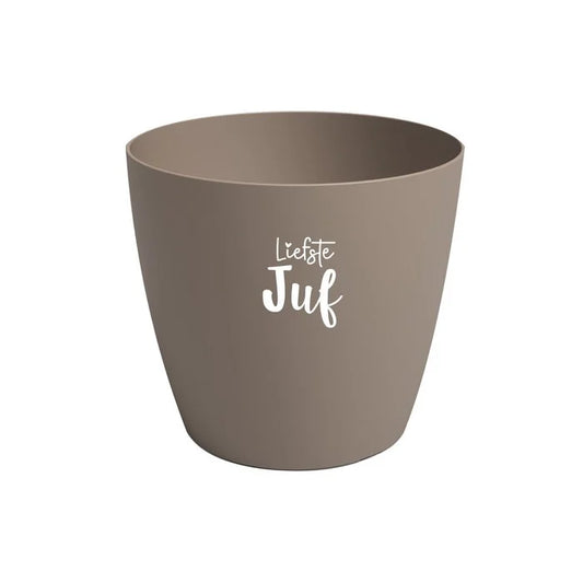 Bloempotje 'Liefste juf' - lila