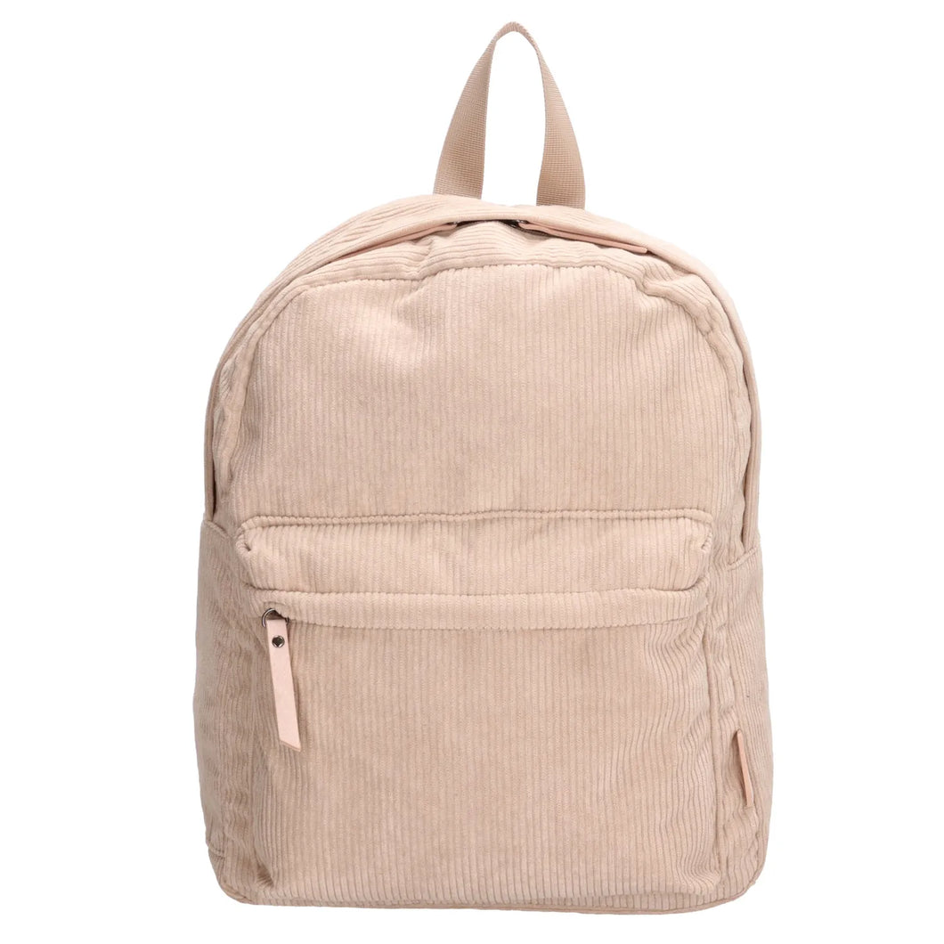RUGZAKJE - RIB BEIGE - ADULT