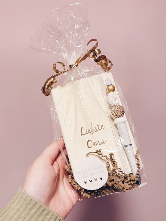 Cadeau pakket - notitieboekje pen