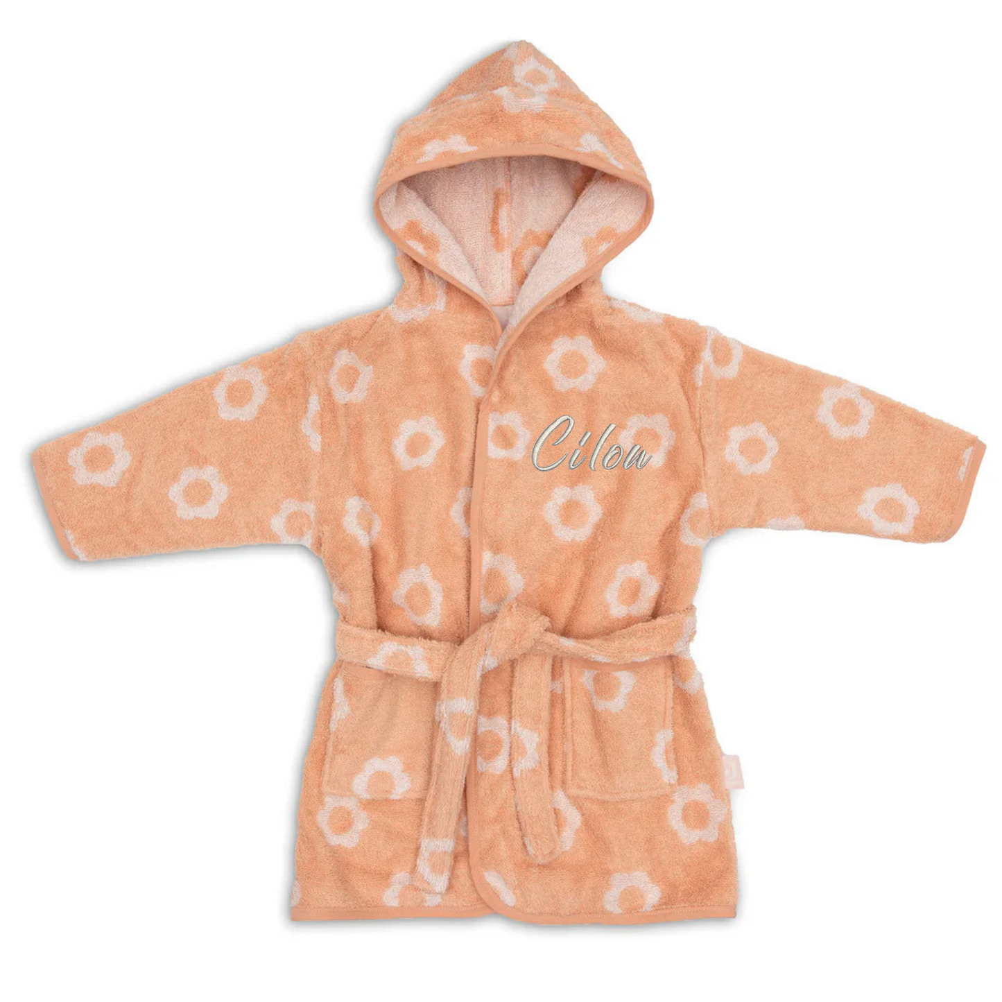 Jollein- Baby Badjas - Jacquard - Blush - 12 - 24 maanden