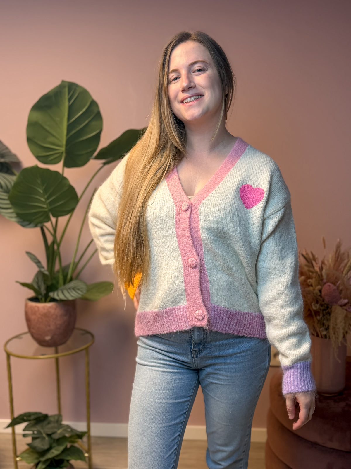 Love los angeles - colorblock sweater